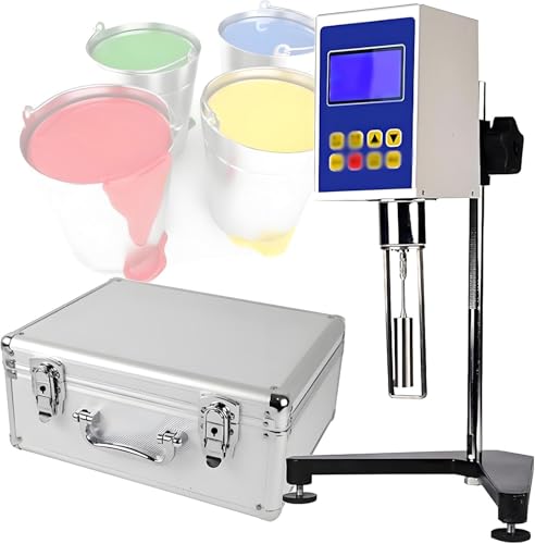 VitalisWorks Digital Rotary Viscometer with LED Display & Adjustable Stand, High Accuracy for Various Fluids, for Lab and Industrial Use (5S)
