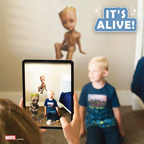 Wall Palz Marvel Guardians Of The Galaxy Baby Groot Wall Decal - Groot Wall Stickers With 3D Augmented Reality Interaction - 26" Groot Stickers - Marvel Legends Room Decor #TOP3