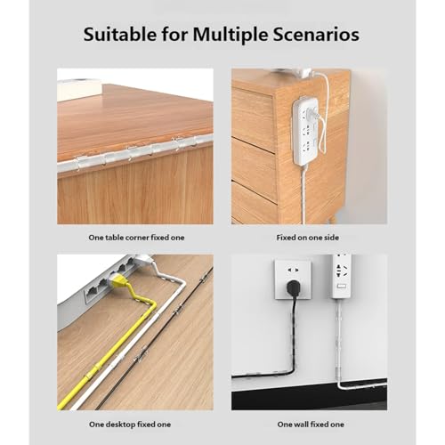 Clip Transparente para Cable con Doble Gancho y Organizador para Gestión y Organización Segura de Cables miniatura 3