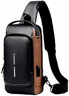 Sling Bag For Man Women TEKCOOL Waterproof Slim Unisex Crossbody Sling Bag with USB Charging Port Chest Backpack Men's Sho... Price In India