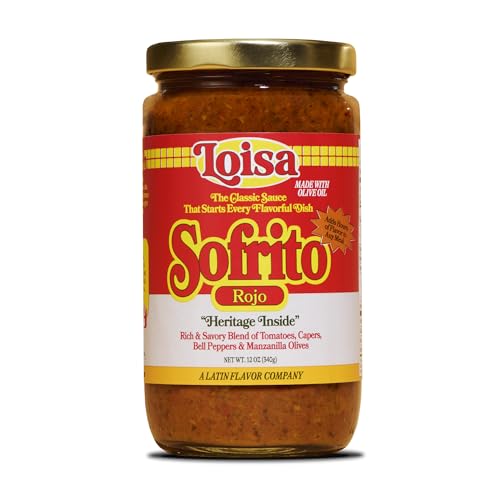 Loisa Sofrito Rojo Cooking Sauce, Non-GMO, No-MSG, No Preservatives, No Artificial Coloring, No