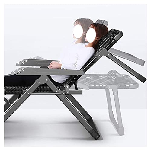 Chaises longues inclinables Zero Gravity avec assise large 64CM - 7