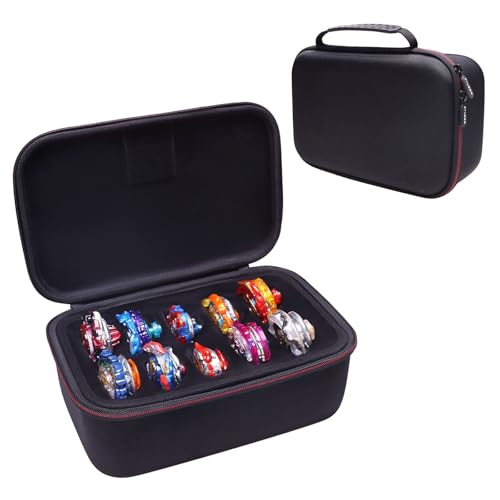 Image of LTGEM Case Compatible with Beyblade X Xtreme Battle /Cobalt Dragoon /Jurassic World /Circle Ghost /Soar Phoenix /Buster Dran Set, Launchers and Right-Spinning Tops(Case Only)