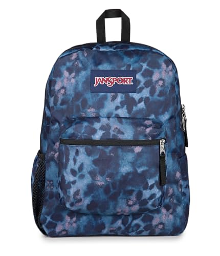 Image of JanSport Cross Town Backpack - Simple Bag for Everyone with 1 Main Compartment, Front Utility Pocket - Premium Class Accessories - Ghostly Florals