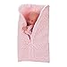 Milageto Poupée Bébé Nouveau-né Réaliste dans Des Vêtements D'emmaillotage Main Imaginative et Bavarde - Rose