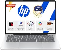 HP OmniBook 5 OLED (Previously Pavilion), Snapdragon X Processor 45 Tops (16GB LPDDR5x, 512GB SSD), 2K 14''/35