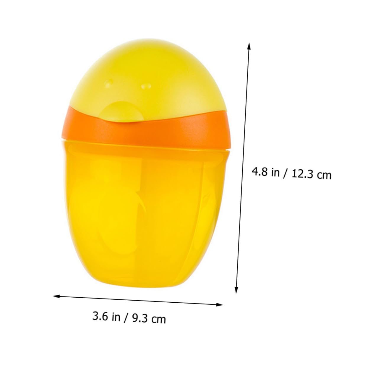 HANABASS Three Compartment Formula Dispenser Portable Milk Powder Container Durable Food Storage Box for Snacks Fruits Formula Compact Design for Easy Carrying