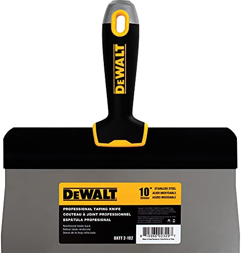 DEWALT 10" Big Back Taping Knife | Stainless Steel w/Soft Grip Handle | DXTT-2-192 by DEWALT - Used condition - US$14.57