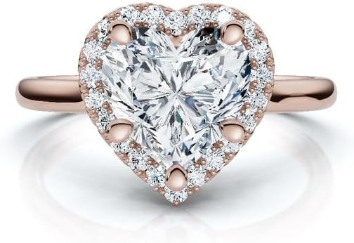 1 CT Moissanite Engagement Ring Colorless VVS1 10K 14K 18K Solid Gold, 925 Sterling Silver Solitaire Engagement Ring Christmas gift for Women