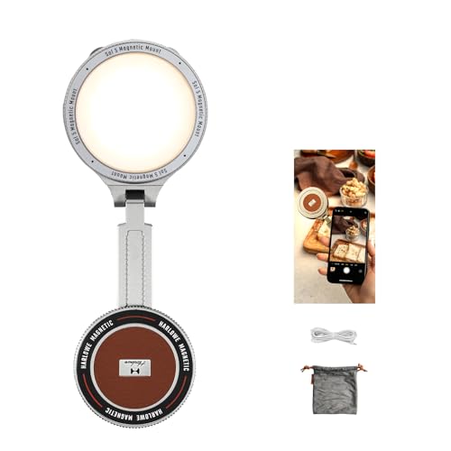 Harlowe Sol 5W ���C�Z���t�B�[���C�g iPhone�p MagSafe�o�C�J���[ 2700K-6500K �����@�\�t�� �g�ѓd�b���C�g �[�d���|�[�^�u���A���r�G���g���C�g �ʐ^��r�f�I�p