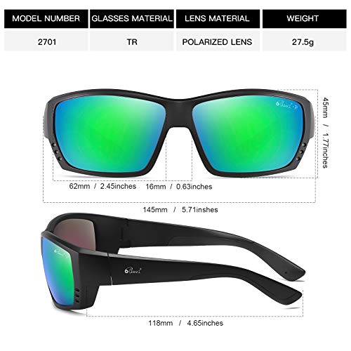 Image of Bevi Polarized Sports Sunglasses Ultralight TR90 Frame Glasses Flexible and Durable for Men Women Sun Glasses