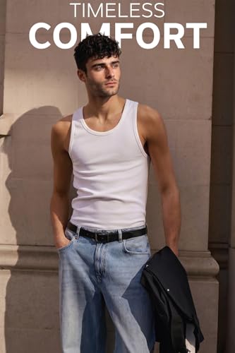 Image of Van Heusen Men's Cool It Vest - Pack of 1 | 100% Combed Cotton | Keeps you 3degrees cooler | N9 Cool It Technology | Doesn't lose shape , Moisture‑Activated Heat Reduction | Super Soft | Scoop Neck| Cool Vest | Style 10075