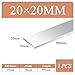 1pc Premium 6061 Aluminum Flat Bar - 18-20 mm Thick, 500 mm Length for Industrial and DIY Applications(20x20mm)