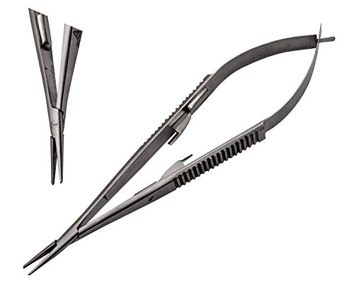 castroviejo Needle Holder 5.5 inches Straight with Lock by Wise Linkers