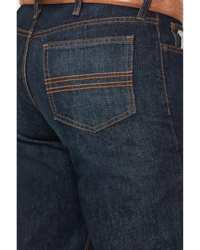 Cinch Men's Silver Label Dark Wash Slim Straight Jeans Dark Stone 30W x 32L4