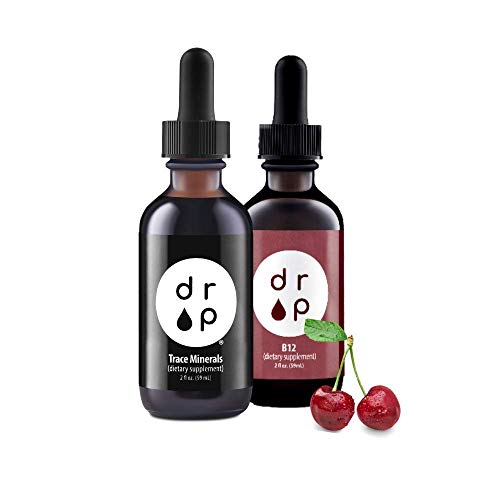 Drop Supplements Organic Trace Minerals Electrolyte Drops And Vitamin B12 2500 Mcg 2 Oz Liquid Drops Bundle #TOP21