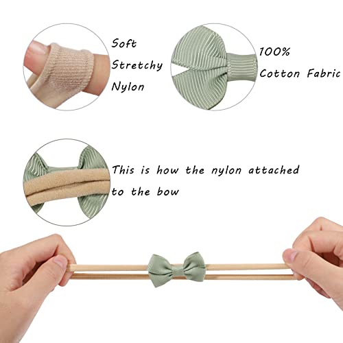Doboi 30Pcs Baby Girls Headbands Hair Bows Nylon Grosgrain Ribbon Hairbands Solid Color Handmade Hair Accessories For Newborn Infant Toddlers Little Girl And Kids #TOP1