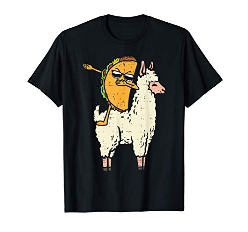Dabbing Taco Llama Cinco De Mayo Dab Dance Kids Boys Girls Camiseta