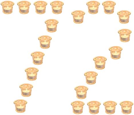 Nuptio Tea Light Candle Holders - Set of 12 Glass Tealight Holders Bulk Mercury Gold Candle Holder for Floating Votive Candles Table Centrepiece for Wedding Party Reception Christmas Decorations