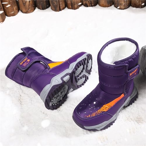 Girls Shoes Size 13 Snow Boots Girls Boys Outdoor Boots Rainproof Non Slip Warm Boots Cotton Snow Boots3