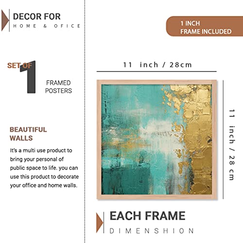 Image of kotart Aesthetic Modern Wall Decor Paintings with Frame for Home Decoration - Painting for Living Room Bedroom - Painting for Wall Decoration (14 x 18 inch) Set of 4 (Classic Wall Painting, 18)