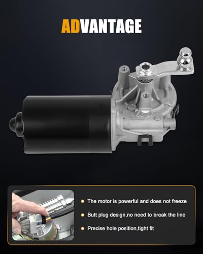 Image of ROADFAR Front Windshield Wiper Motor Replacement for 2001-2002 for for S4,1998-1999 for for 0390241148, 8D1955113A, 8D1955113B, 8D1955113 Wiper Motor 5 Pins