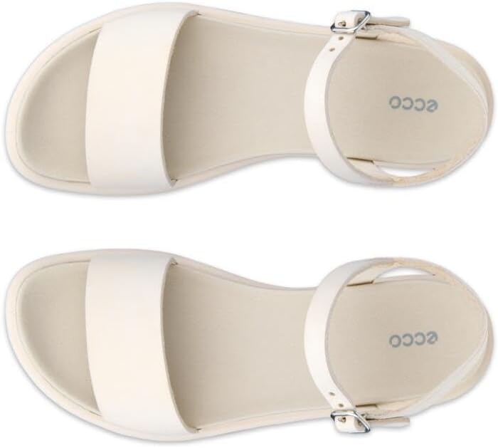 ECCO womens フロート 本革 レディース フラット ストラップ サンダル Eu39