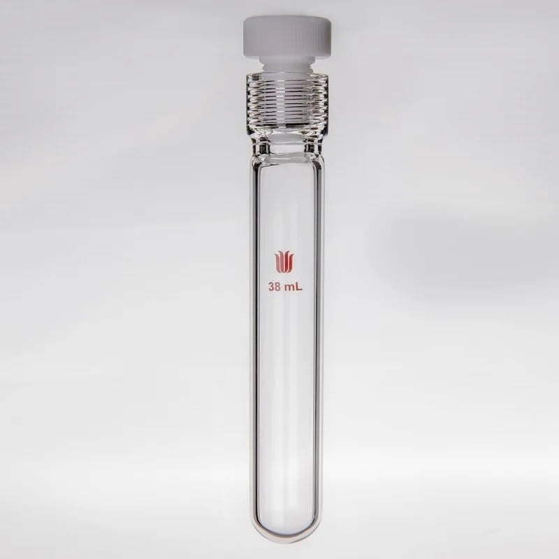 Lab Thick walled pressure resistant bottle, PTFE internal thread plug, O-ring fully coated with PTFE, P16(1mL-P160701F)