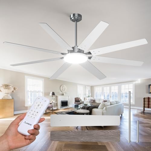 72 inch Ceiling Fans with Lights, Large Ceiling Fan with
