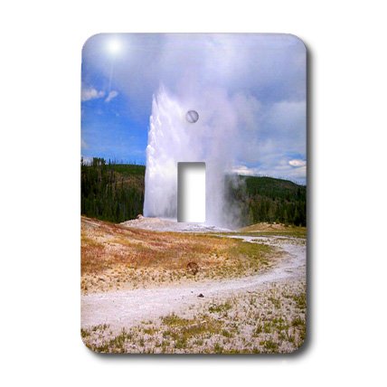Interrupteur imprimé paysage Yellowstone Old Faithful multicolore - 2