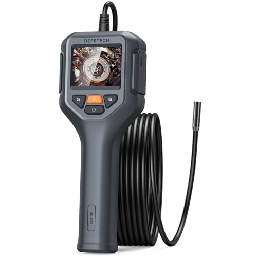 DEPSTECH Endoskopkamera mit Licht, 1080P HD Inspektionskamera Livebild mit 2X Zoom 2.4 Zoll IPS...