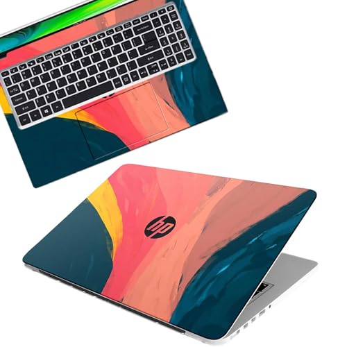 Image of DSGN 129 Full Body Laptop Skin Bubble-Free| Laminated| Removable| HD Quality Sticker for Laptops Upto 15.6 Inches Compatible with Hp
