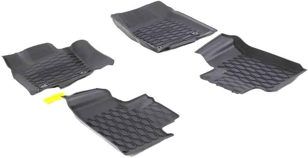 Mopar 82215970AA All-weather Floor Mats All-weather, bucket-style front and second row floor mats for Dodge Durango equipped with second row Captain's Chairs