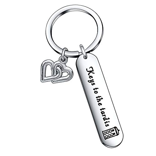Doctor Who Jewelry Movie Quote Gift Doctor Who Fan Gift Doctor Who Fan Keychain Doctor Who Fan Jewelry RV Keychain Movie Lover Gift Movie Quote Jewelry for Husband Gift Keys to The Tardis Keychain