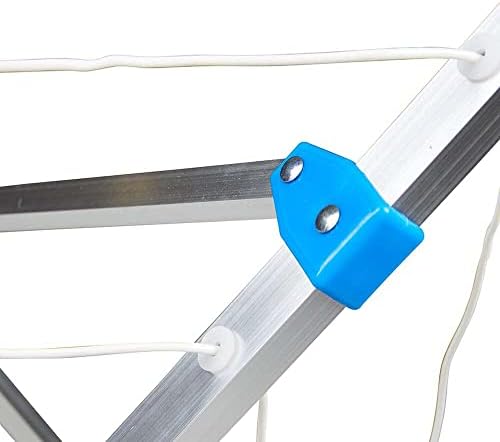 Xtremeauto 4 Arm Portable Rotary Folding Aluminium Fixable Camping Clothes Airer Washing Drying Line - Caravan Motorhome Campervan