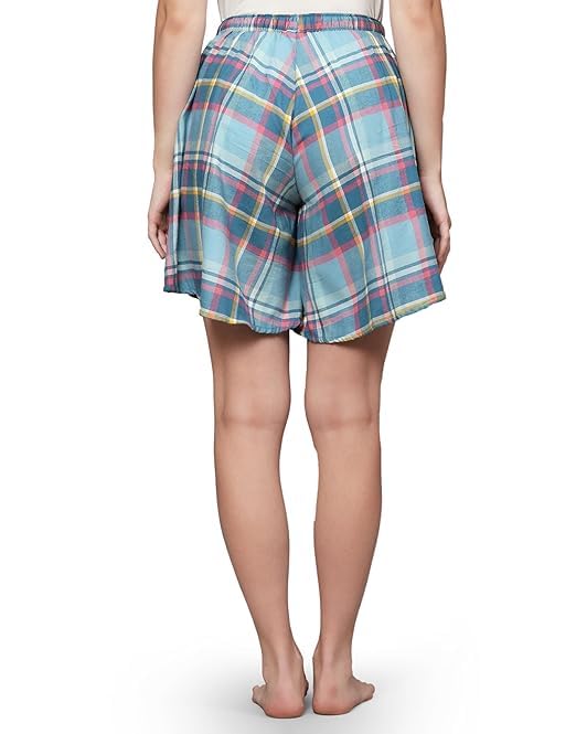 Image of B STORIES Women's Ultra-Soft Printed 100% Viscose Culotte Shorts | Soft Casual High Waist Lounge Shorts | Girls Ladies Stylish Quirky Casual Summer Beach Bottoms (S-XXL)