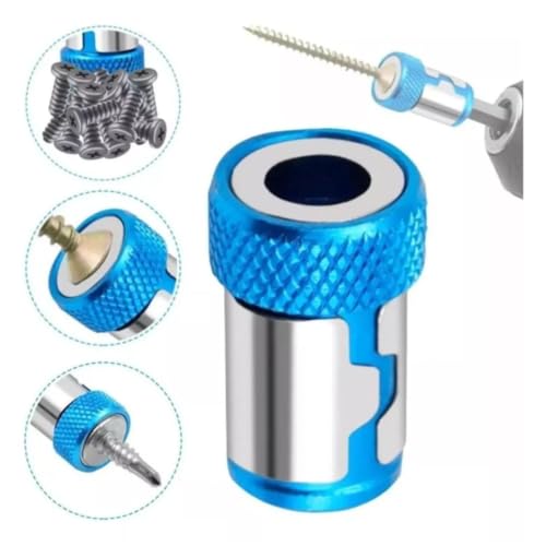 MFL Anel Magnético para Segurar Parafusos na Parafusadeira - Ø15mm x 23 mm x Ø6.35mm - Azul