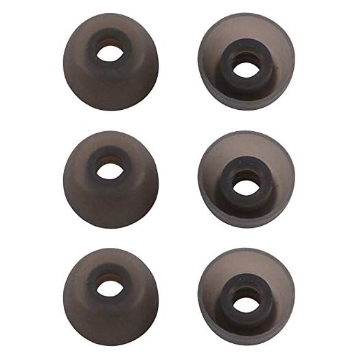 Replacement Eartips Compatible with Jabra Elite 65t Active 65t 75t Headphone, Rayker Replacement Soft Ear Tips Earbud Tips for Jabra Elite/Active 65t 75t, 3 Pairs, Medium (Gray)