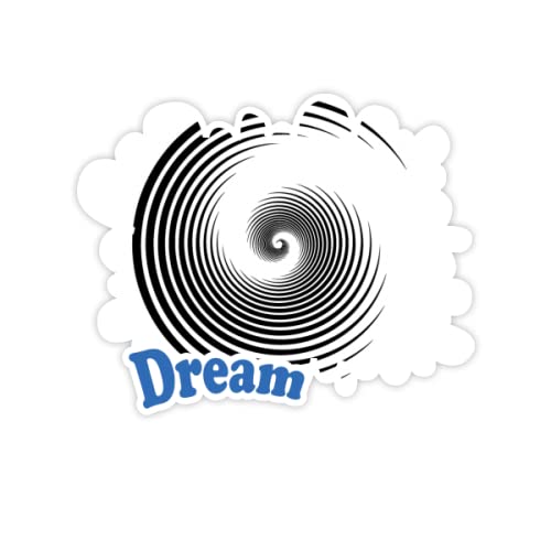 Circle Rotation Center Halo Adesivi Citazione Sogno Decalcomanie in Vinile