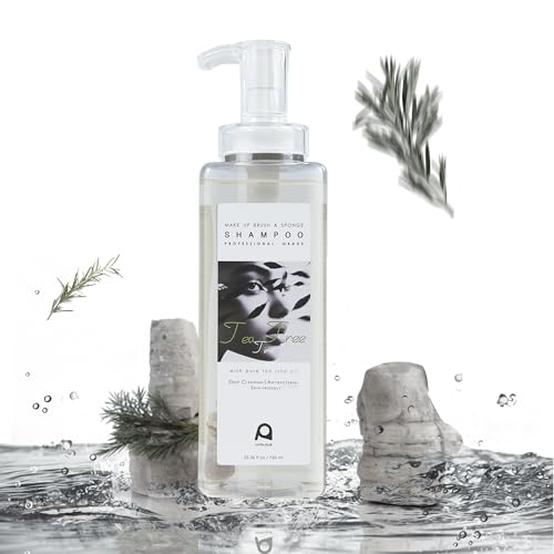 Aprilous Makeup Brush Cleaner with Tea Tree Oil, 25.36 fl oz