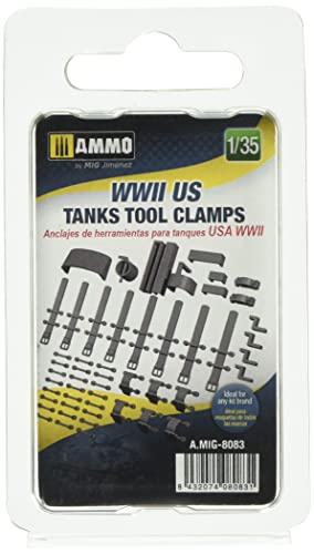 Brides d'outils chars US 1/35 MIG8083 pour maquette historique