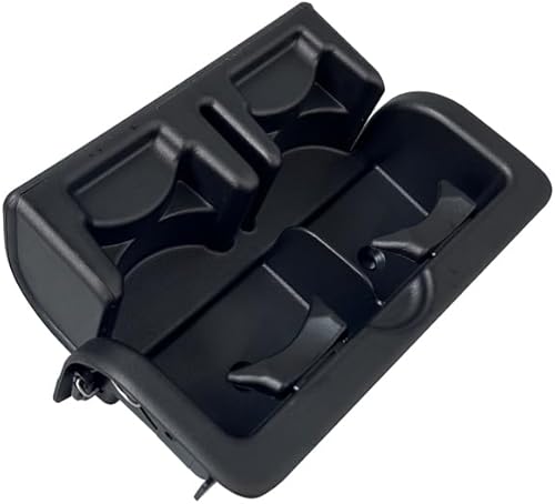 Miniatura 2 de HUYILUN0104 Asiento trasero Segunda Fila Portavasos Negro Compatible con Infiniti QX56 2012 2013 QX80 2014-18 Armada 2017-19