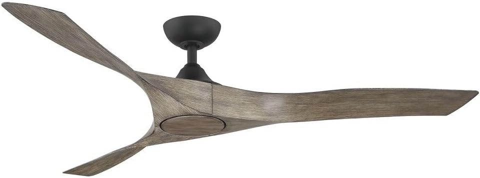 Wind River WR1801MB Willow 60" Outdoor Ceiling Fan with LED Light & Remote, Matte Black