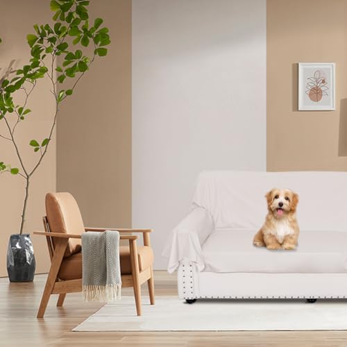 Couvre-lit imperméable blanc drap de lit housse canapé chien Twin