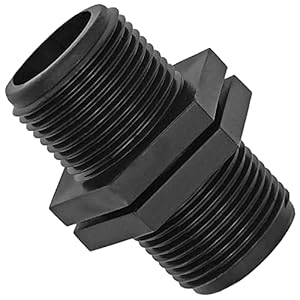 MegaHaustechnik Doppelnippel 1/2' Kunststoff Gewinde Fitting