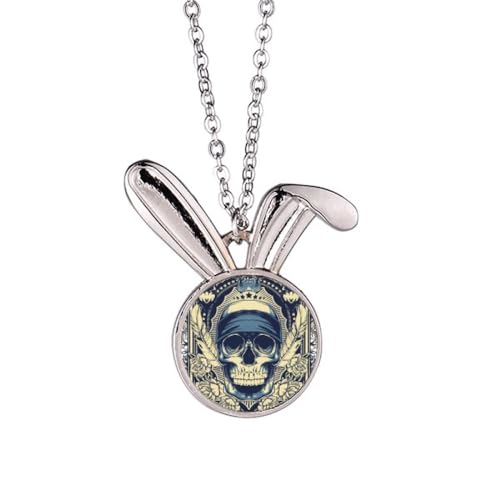 Pendentif squelette indien lapin totem en collier Life Taken original
