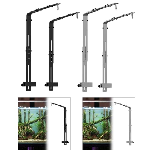 Image of Fish Tank Light Bracket Adjustable Accessories Easy Installation Light Stand Black 2.8mm