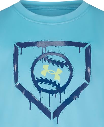 Image of Under Armour Boys Short Sleeve Baseball Graphic T-Shirt, Lightweight & Breathable, Relaxed Fit