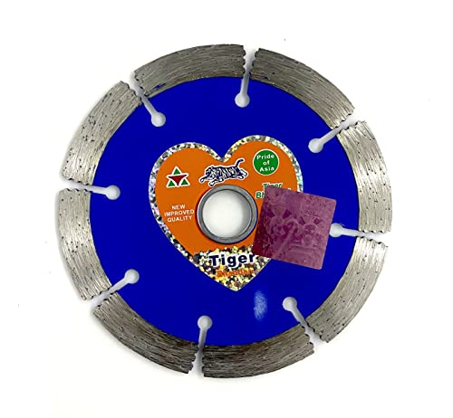 Image of Jon Bhandari Tools 4 inch Premium Segmented Diamond Cutting Blade for Marble, Granite, Tiles & Stones | 110mm Stone Cutter Blade for Angle Grinder | Heavy-Duty Blade for Wet & Dry Cutting (1pc)