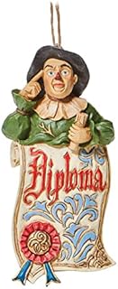 Enesco Jim Shore Wizard of Oz Scarecrow Diploma H/O, Multicolor, height 10 cm (6008311)